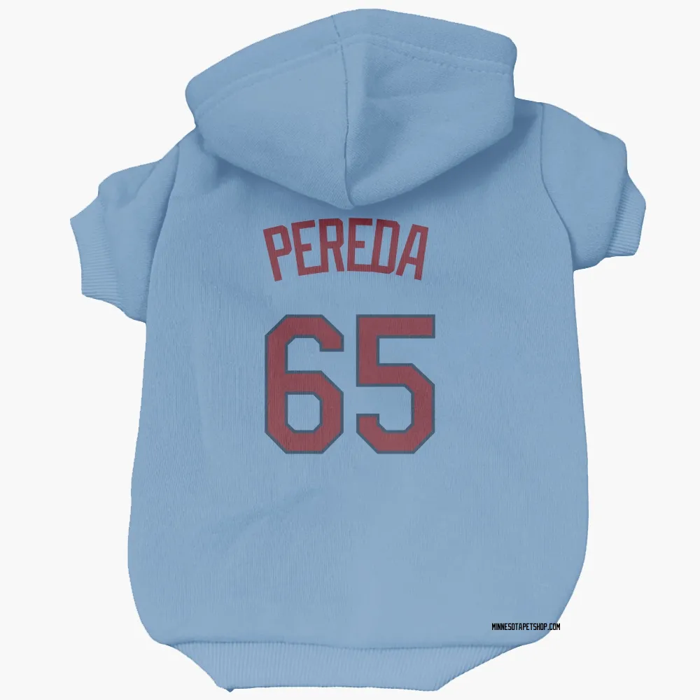 Minnesota Twins Jhonny Pereda Light Blue Pet Hoodie for Dog & Cat