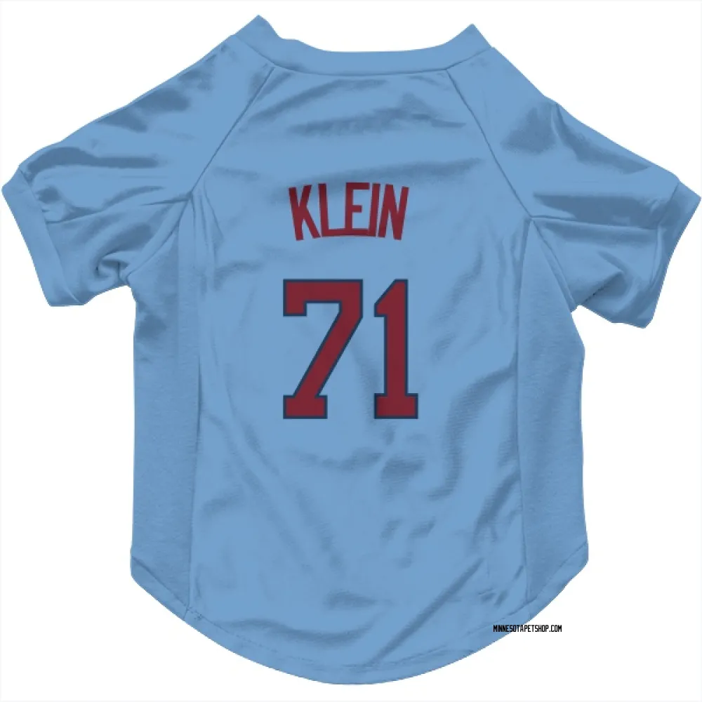 Minnesota Twins John Klein Light Blue Pet Jersey for Dog & Cat