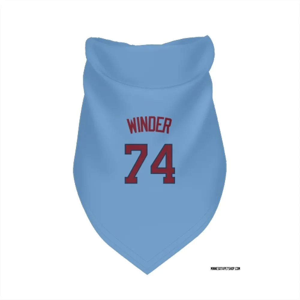 Minnesota Twins Josh Winder Light Blue Pet Bandana for Dog & Cat