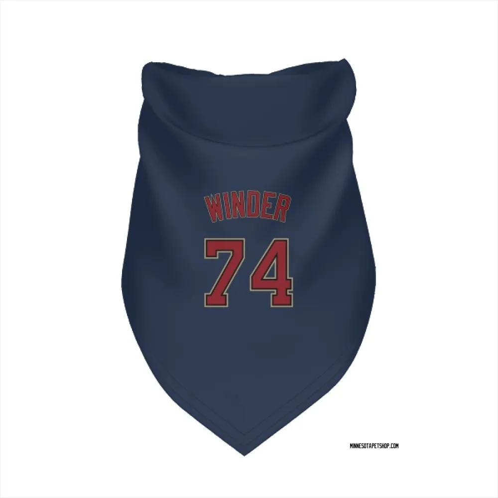 Minnesota Twins Josh Winder Navy Pet Bandana for Dog & Cat