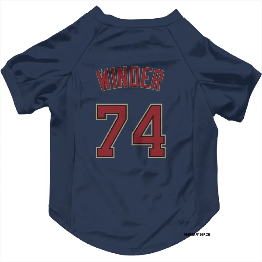 Minnesota Twins Josh Winder Navy Pet Jersey for Dog & Cat