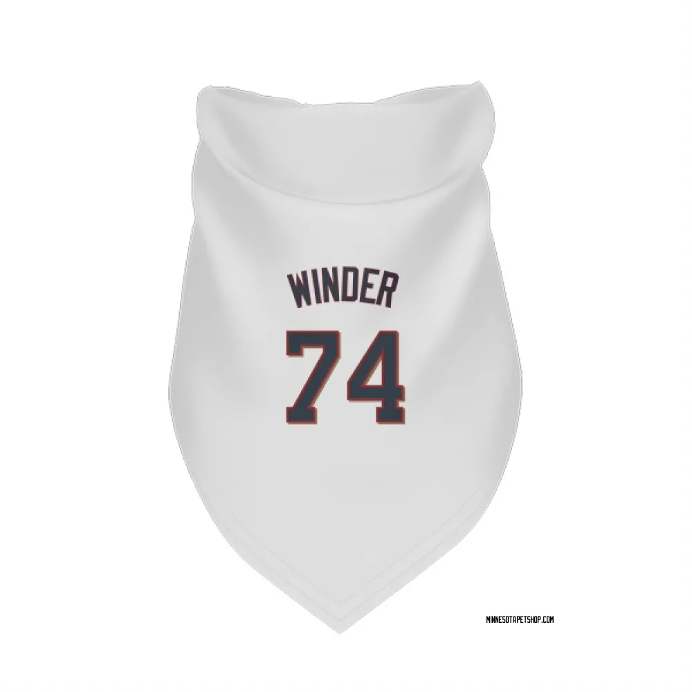 Minnesota Twins Josh Winder White Pet Bandana for Dog & Cat