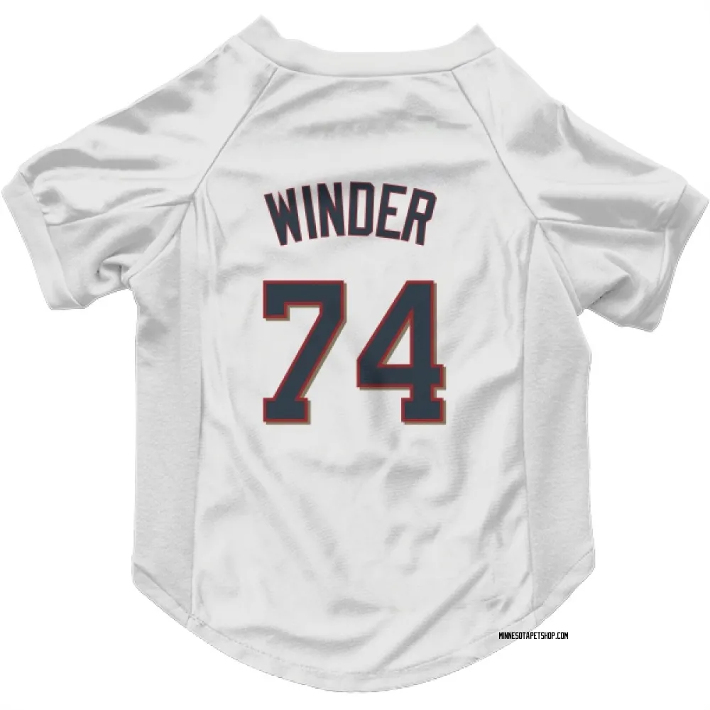 Minnesota Twins Josh Winder White Pet Jersey for Dog & Cat