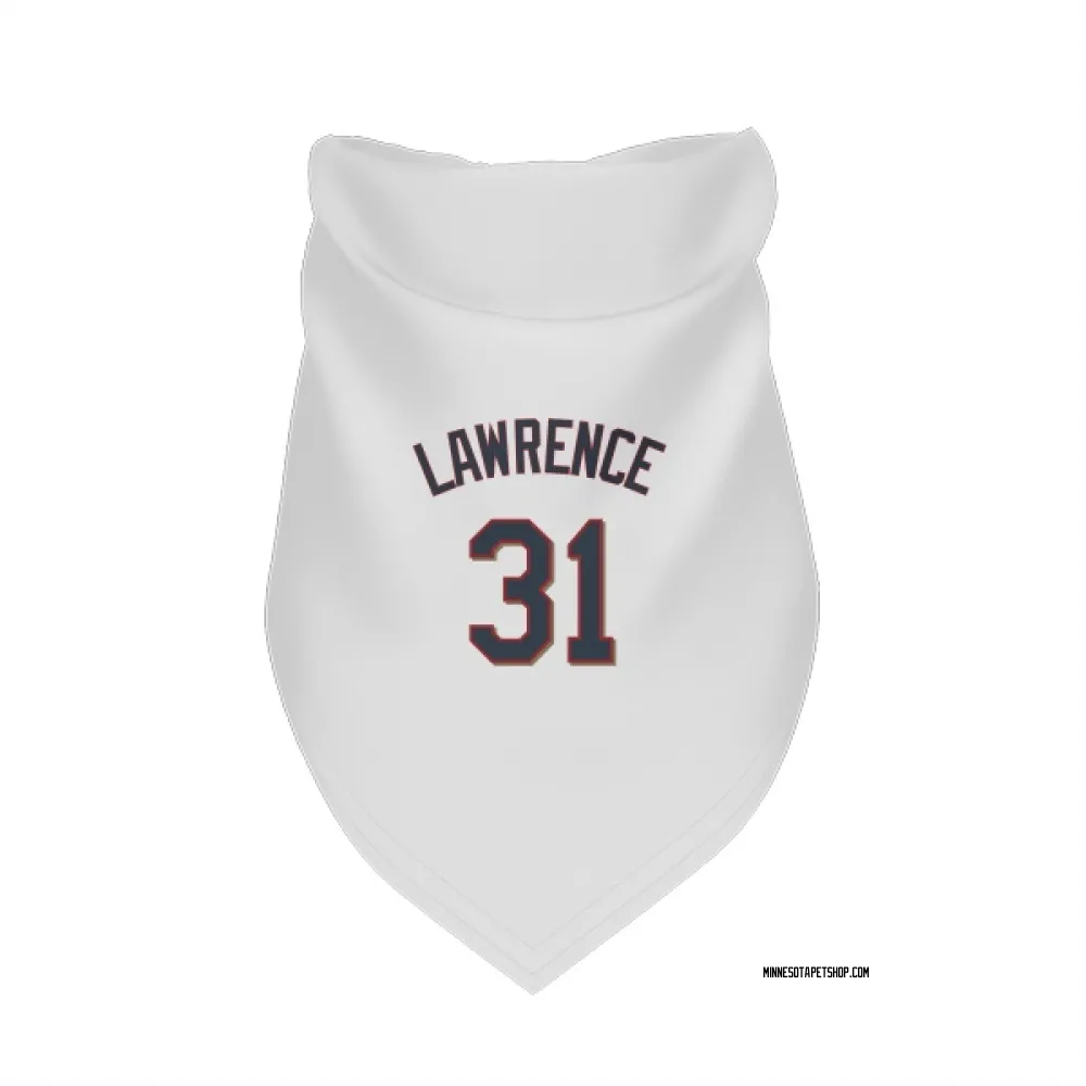Minnesota Twins Justin Lawrence White Pet Bandana for Dog & Cat