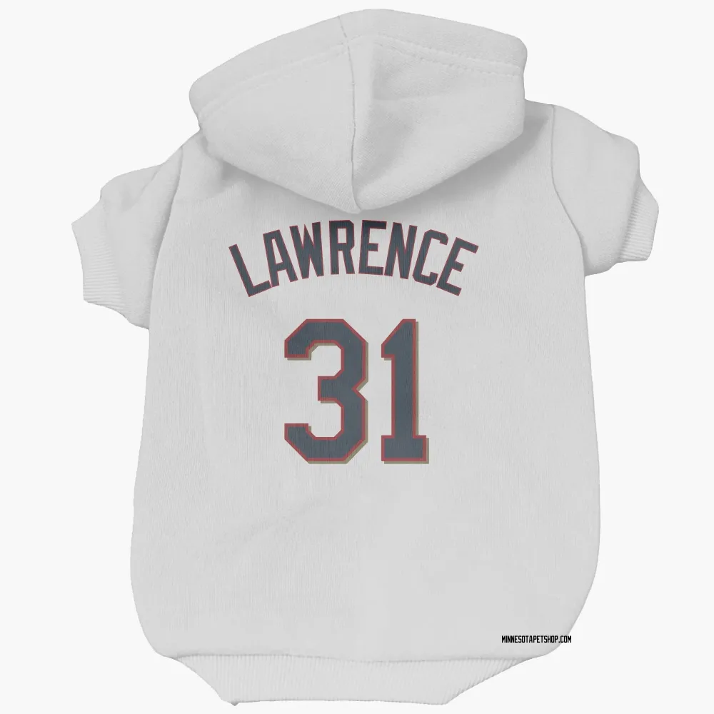 Minnesota Twins Justin Lawrence White Pet Hoodie for Dog & Cat