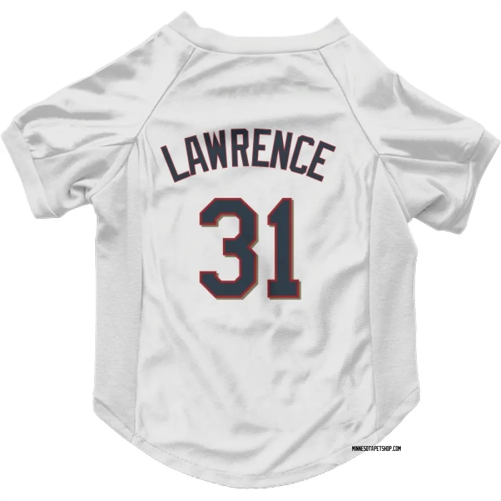 Minnesota Twins Justin Lawrence White Pet Jersey for Dog & Cat