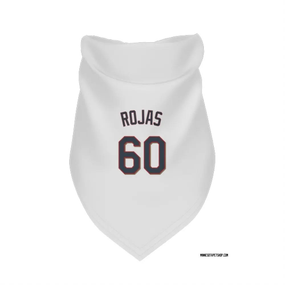 Minnesota Twins Kendry Rojas White Pet Bandana for Dog & Cat