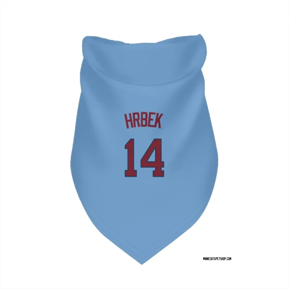 Minnesota Twins Kent Hrbek Light Blue Pet Bandana for Dog & Cat
