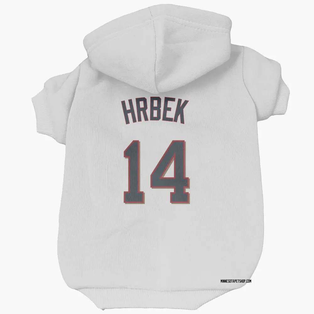 Minnesota Twins Kent Hrbek White Pet Hoodie for Dog & Cat