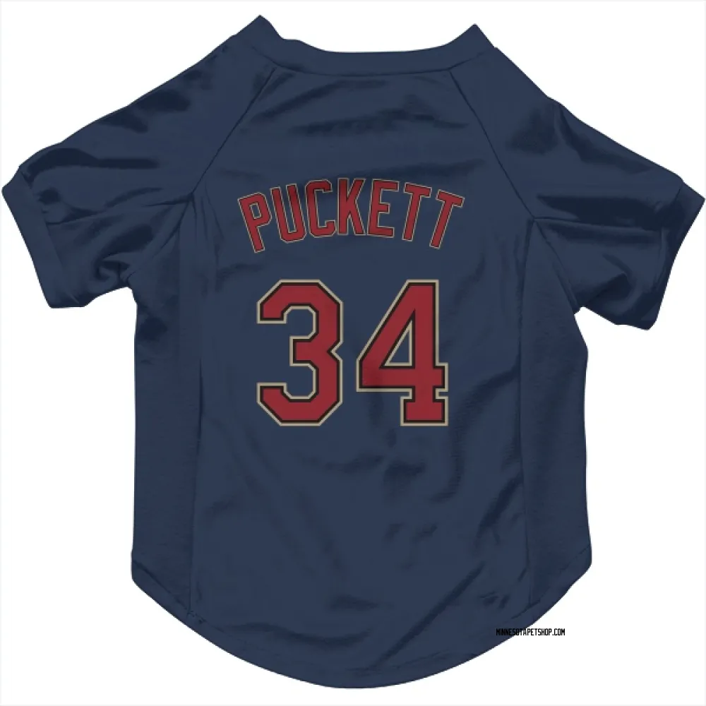 Minnesota Twins Kirby Puckett Navy Pet Jersey for Dog & Cat