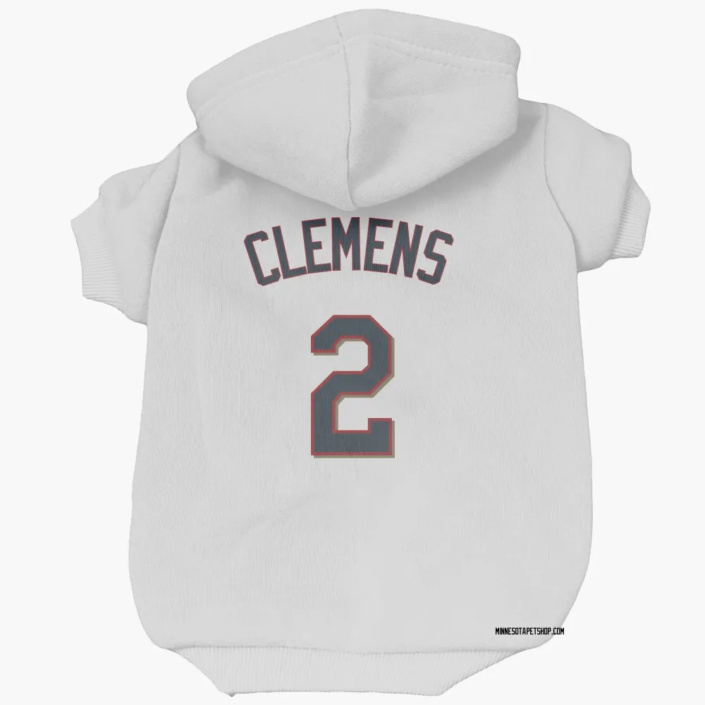Minnesota Twins Kody Clemens White Pet Hoodie for Dog & Cat