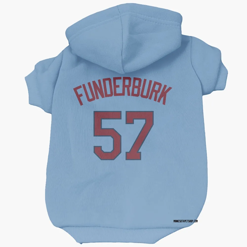 Minnesota Twins Kody Funderburk Light Blue Pet Hoodie for Dog & Cat