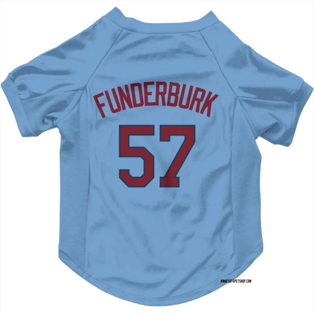 Minnesota Twins Kody Funderburk Light Blue Pet Jersey for Dog & Cat