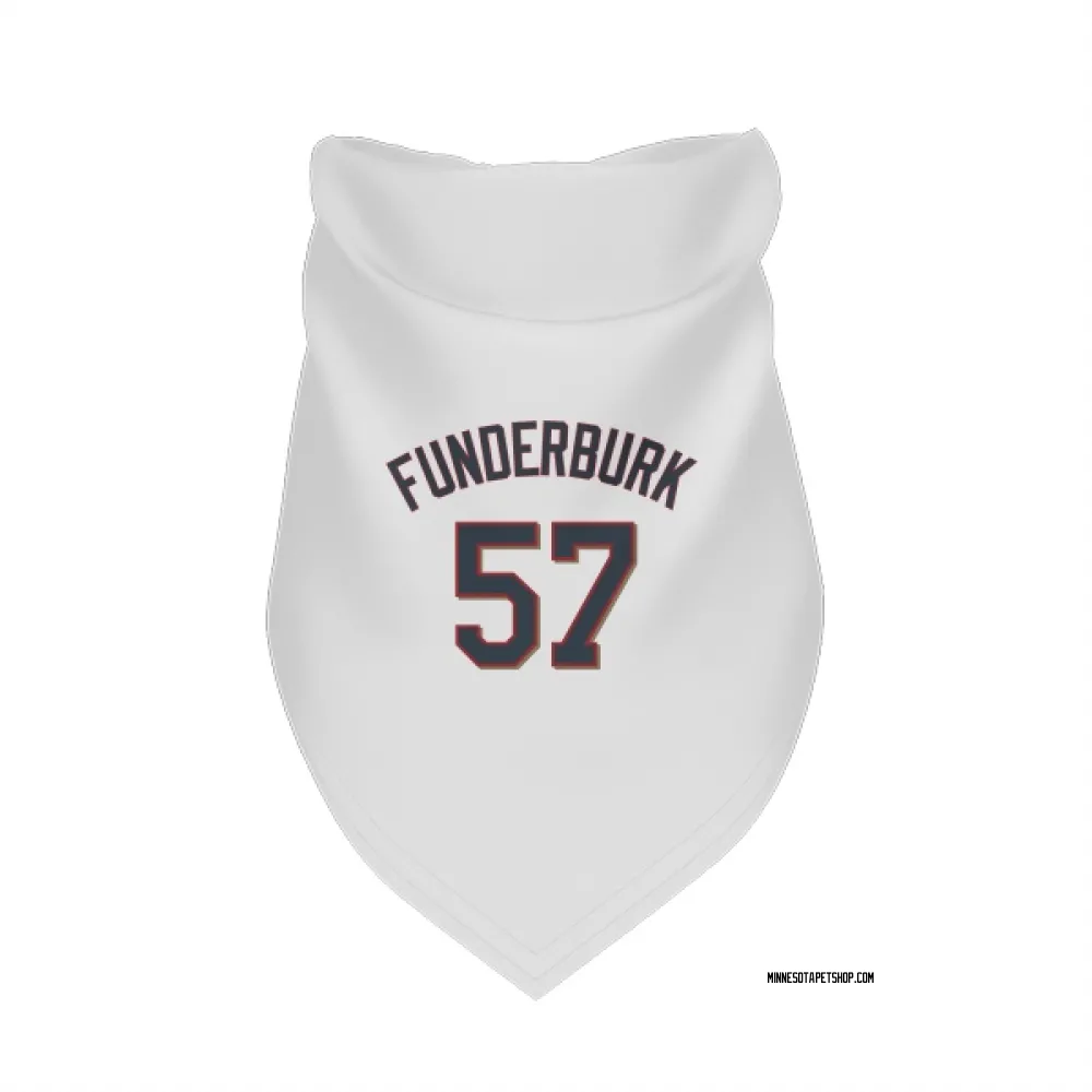 Minnesota Twins Kody Funderburk White Pet Bandana for Dog & Cat