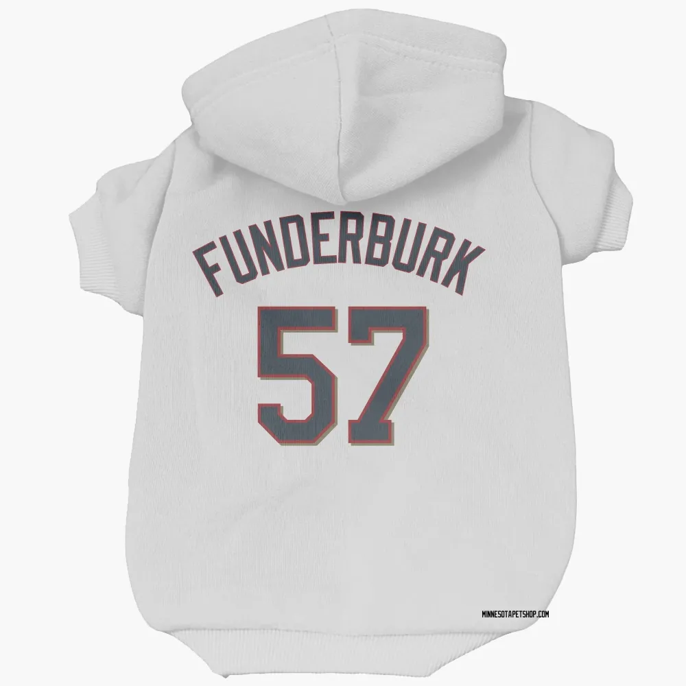Minnesota Twins Kody Funderburk White Pet Hoodie for Dog & Cat