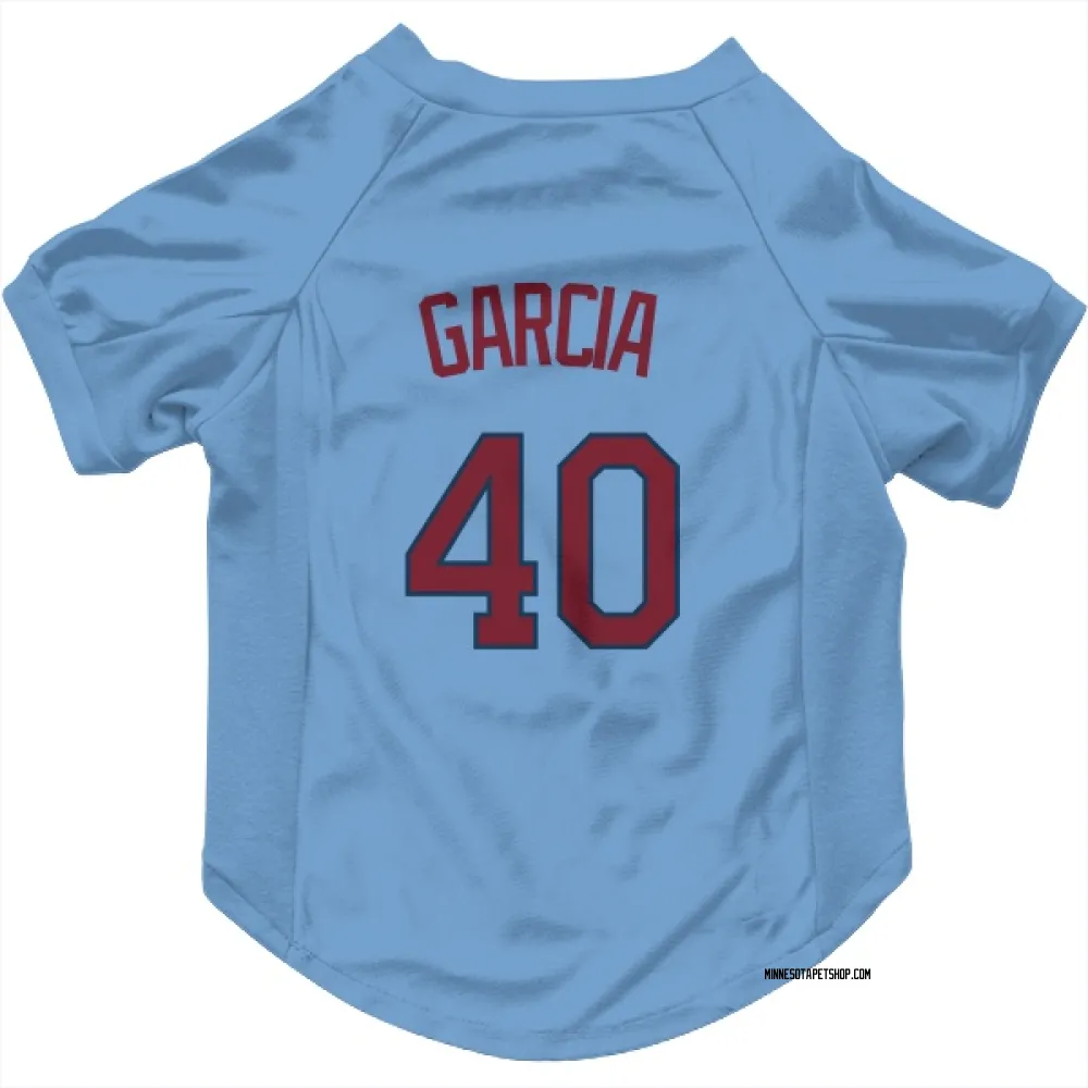 Minnesota Twins Luis Garcia Light Blue Pet Jersey for Dog & Cat