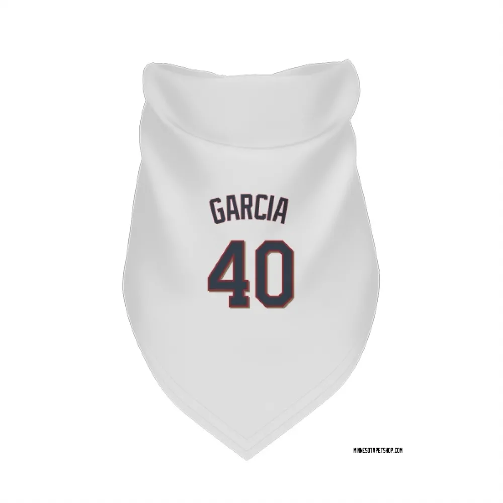 Minnesota Twins Luis Garcia White Pet Bandana for Dog & Cat