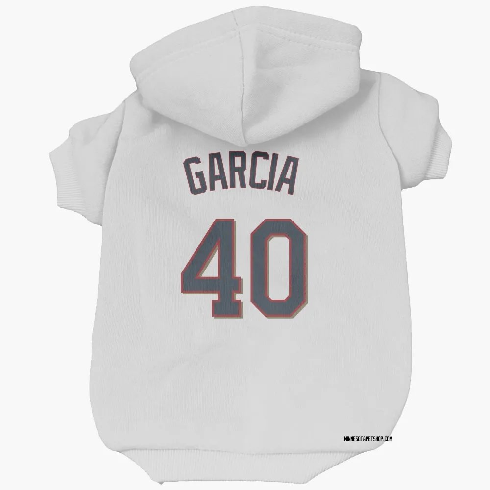 Minnesota Twins Luis Garcia White Pet Hoodie for Dog & Cat