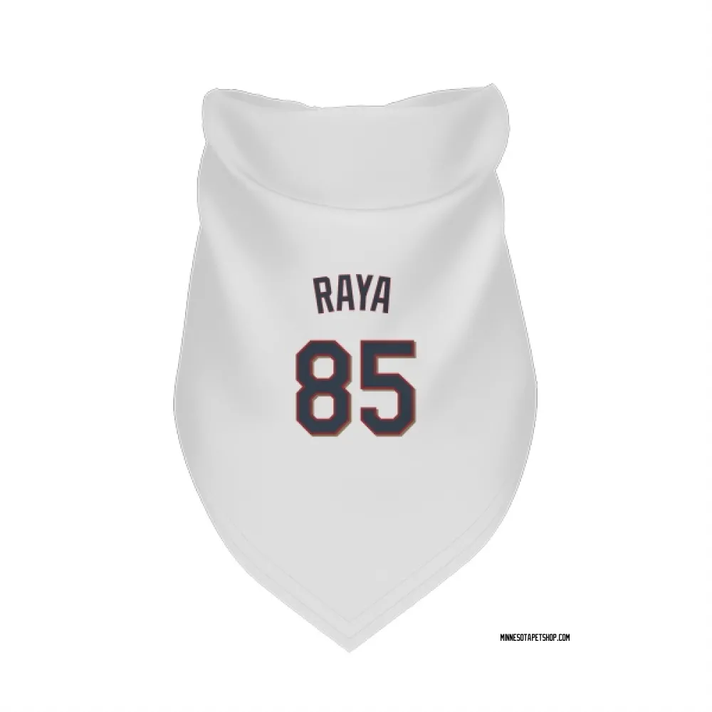 Minnesota Twins Marco Raya White Pet Bandana for Dog & Cat