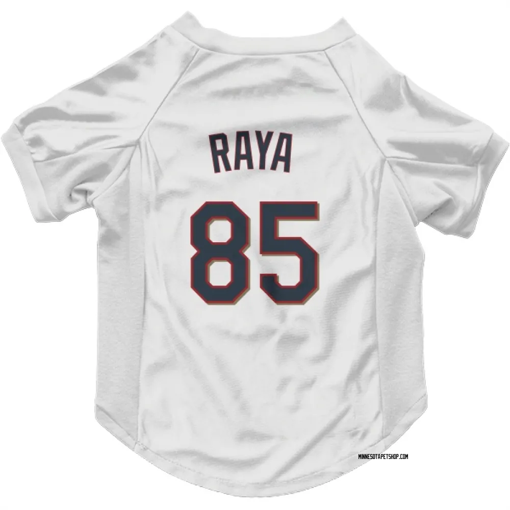 Minnesota Twins Marco Raya White Pet Jersey for Dog & Cat