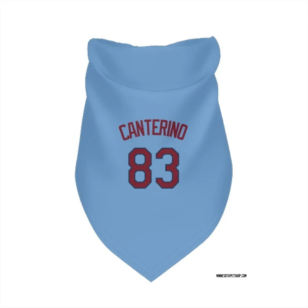Minnesota Twins Matt Canterino Light Blue Pet Bandana for Dog & Cat