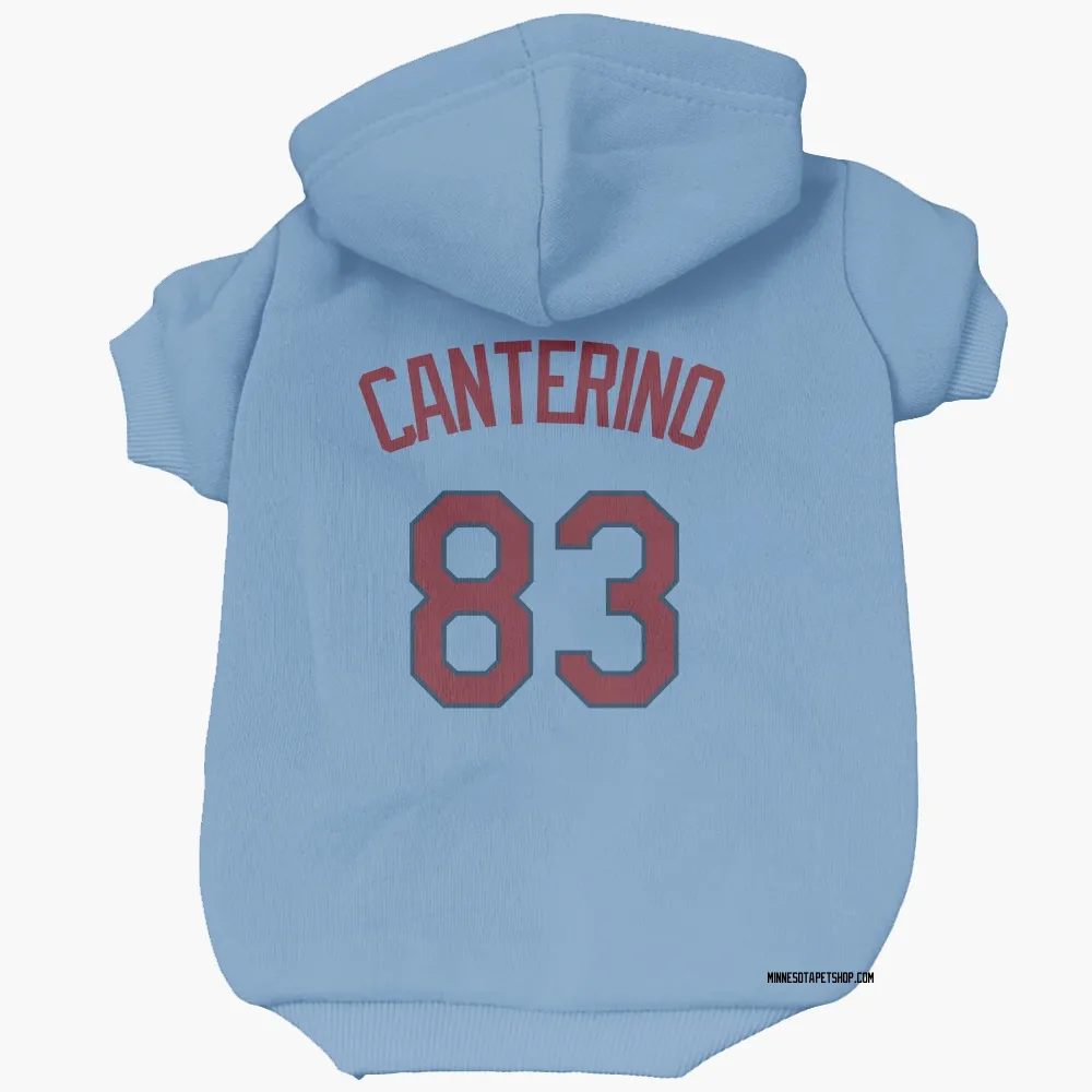 Minnesota Twins Matt Canterino Light Blue Pet Hoodie for Dog & Cat