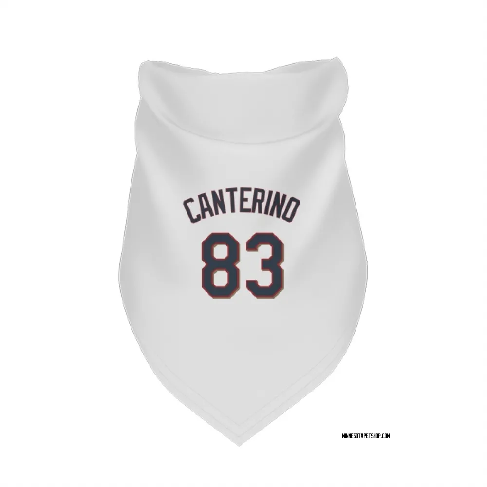 Minnesota Twins Matt Canterino White Pet Bandana for Dog & Cat