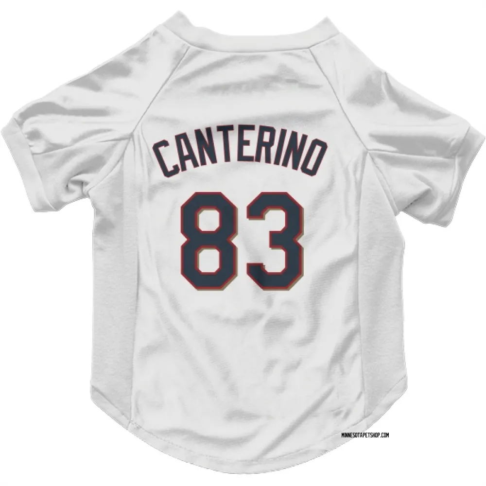 Minnesota Twins Matt Canterino White Pet Jersey for Dog & Cat