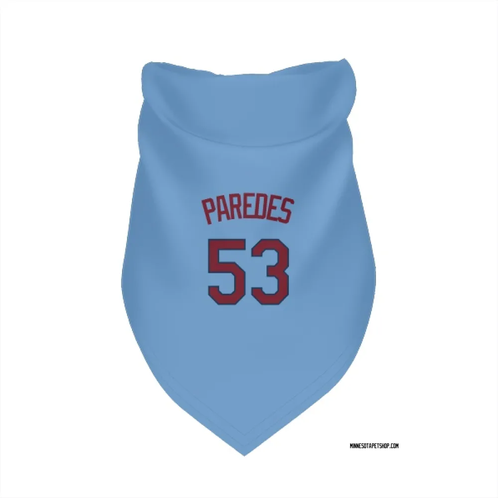 Minnesota Twins Michael Paredes Light Blue Pet Bandana for Dog & Cat