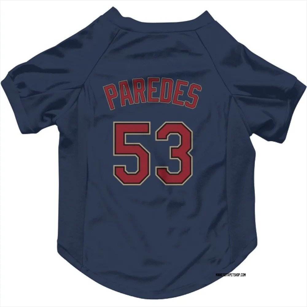 Minnesota Twins Michael Paredes Navy Pet Jersey for Dog & Cat