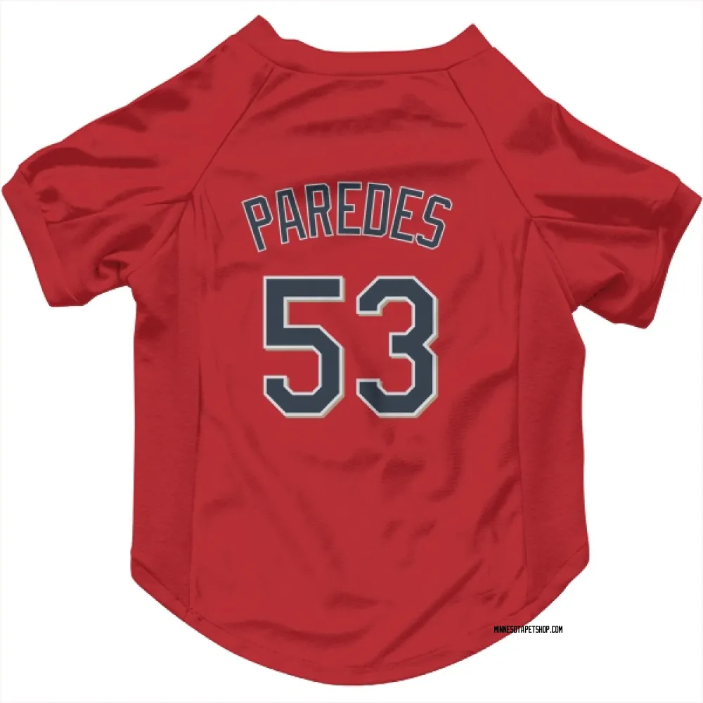 Minnesota Twins Michael Paredes Red Pet Jersey for Dog & Cat