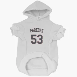 Minnesota Twins Michael Paredes White Pet Hoodie for Dog & Cat