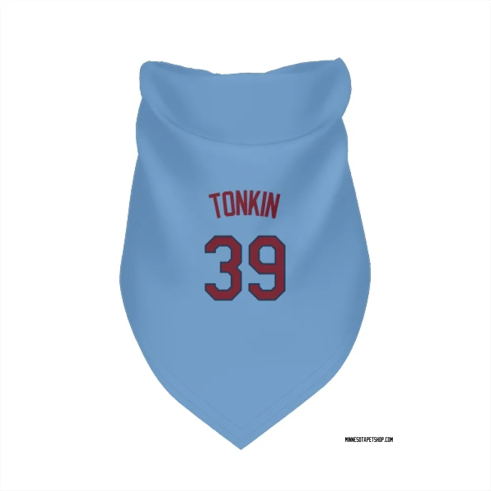 Minnesota Twins Michael Tonkin Light Blue Pet Bandana for Dog & Cat