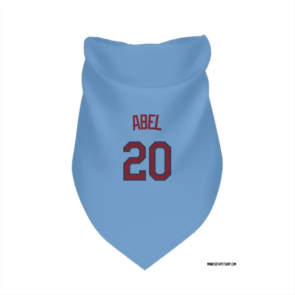 Minnesota Twins Mick Abel Light Blue Pet Bandana for Dog & Cat