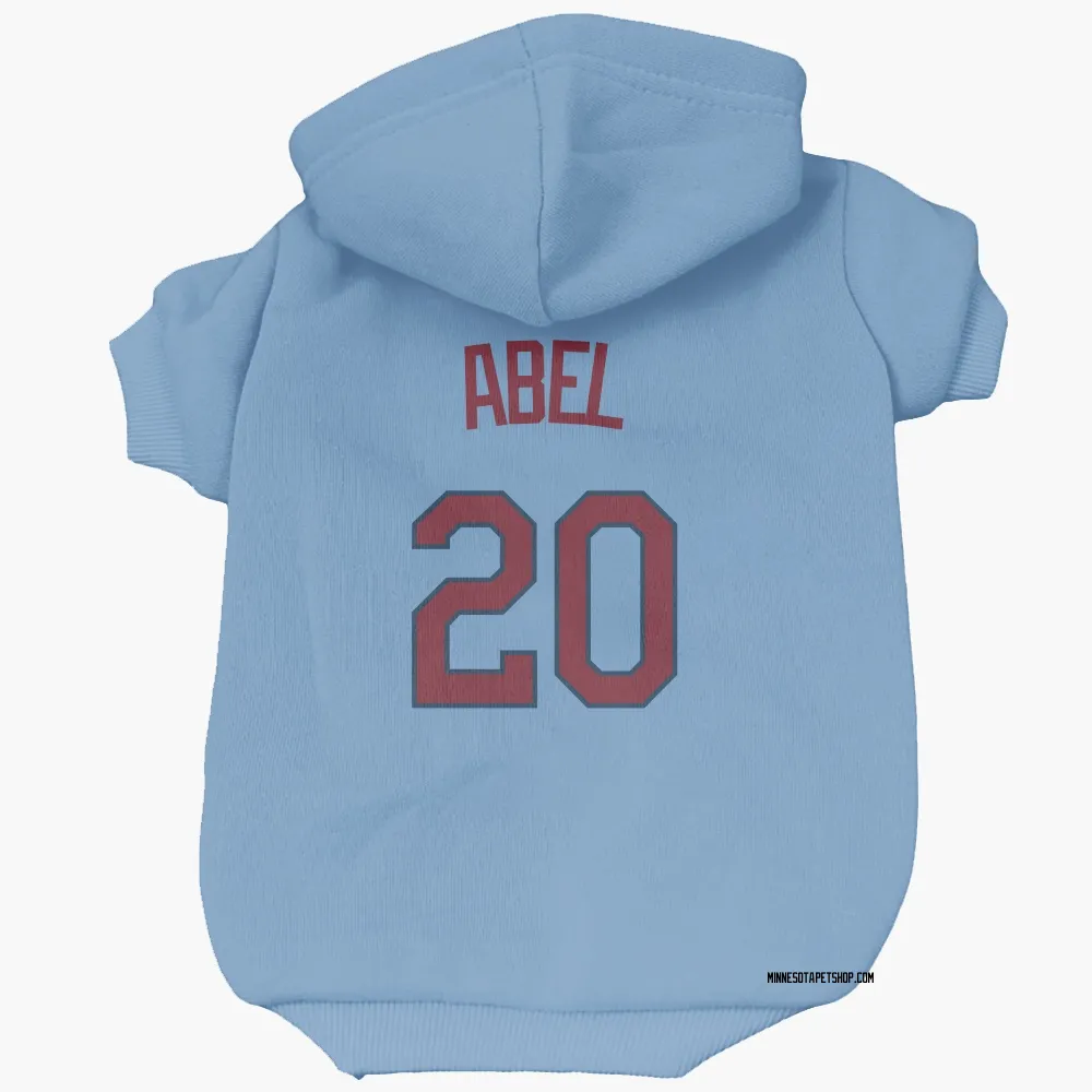 Minnesota Twins Mick Abel Light Blue Pet Hoodie for Dog & Cat