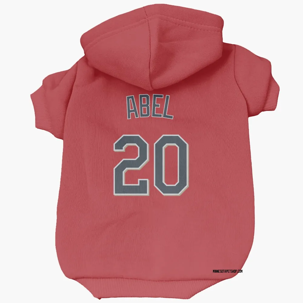 Minnesota Twins Mick Abel Red Pet Hoodie for Dog & Cat