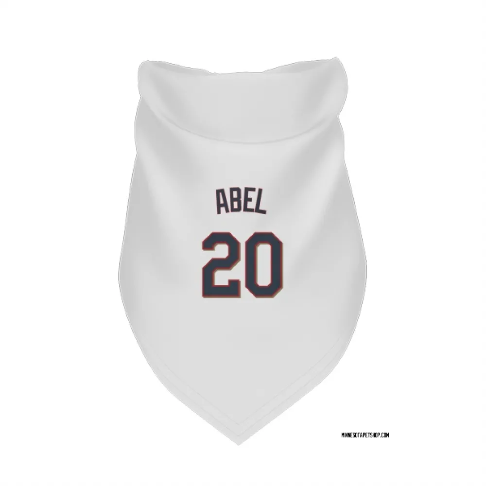 Minnesota Twins Mick Abel White Pet Bandana for Dog & Cat