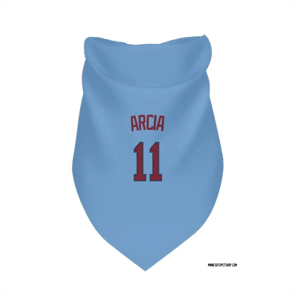 Minnesota Twins Orlando Arcia Light Blue Pet Bandana for Dog & Cat
