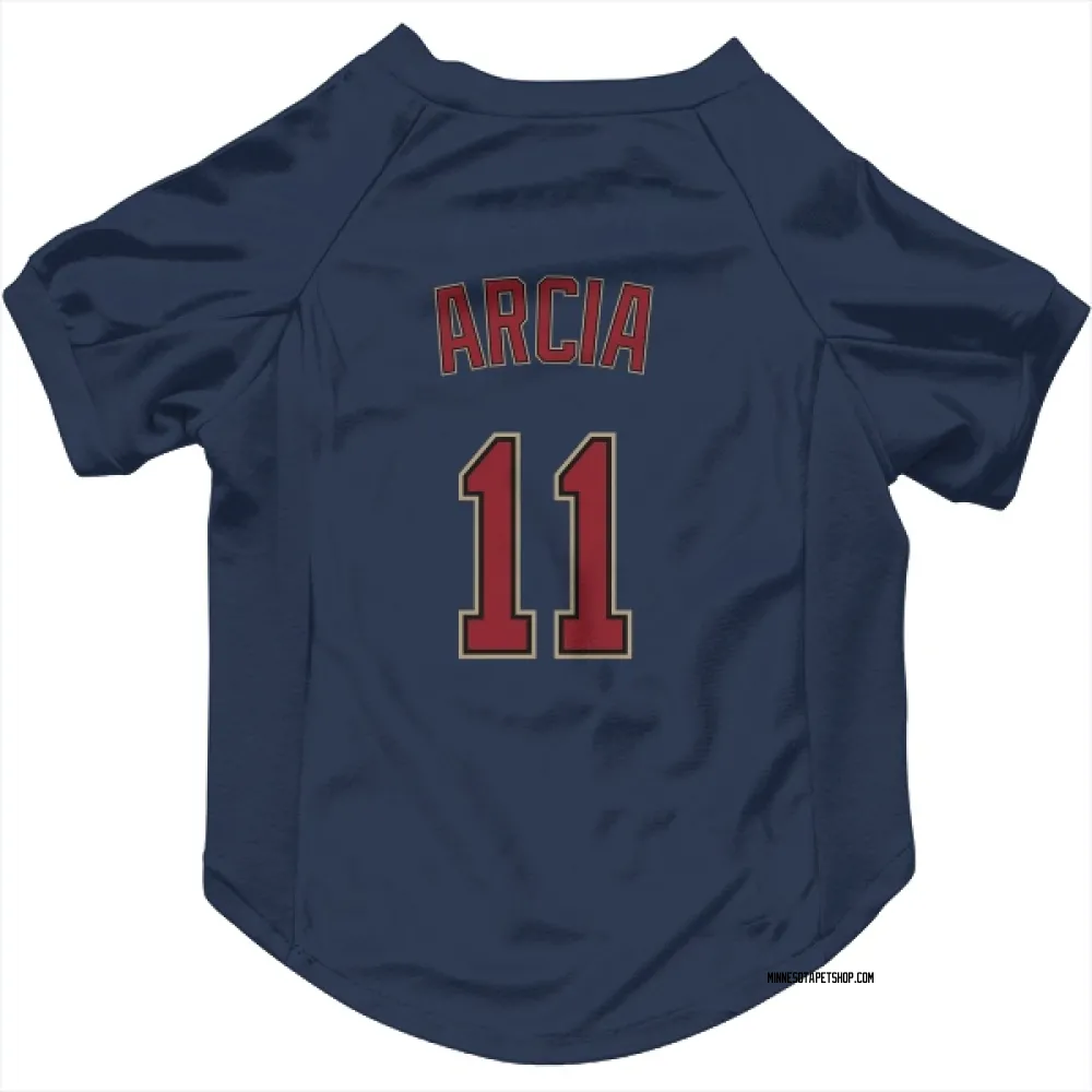 Minnesota Twins Orlando Arcia Navy Pet Jersey for Dog & Cat