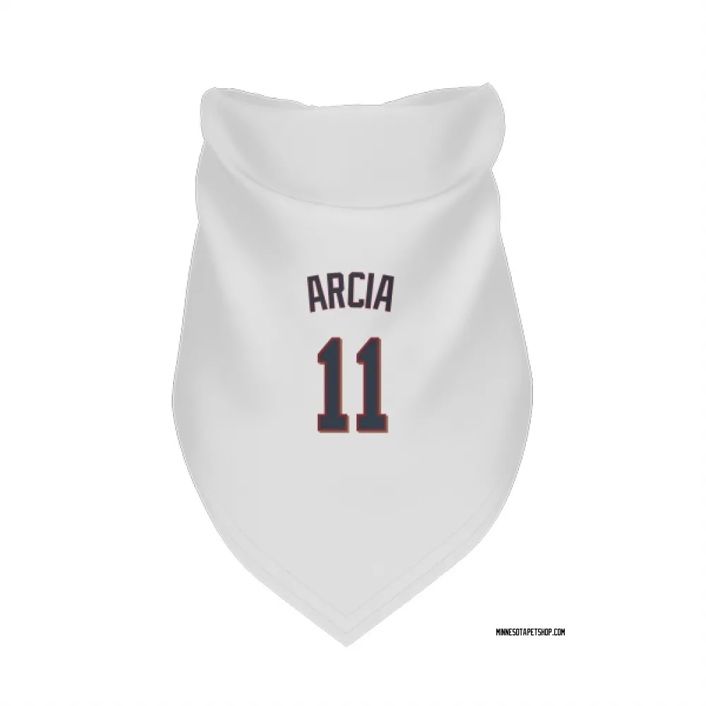 Minnesota Twins Orlando Arcia White Pet Bandana for Dog & Cat