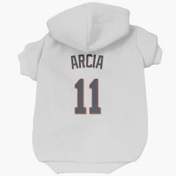 Minnesota Twins Orlando Arcia White Pet Hoodie for Dog & Cat