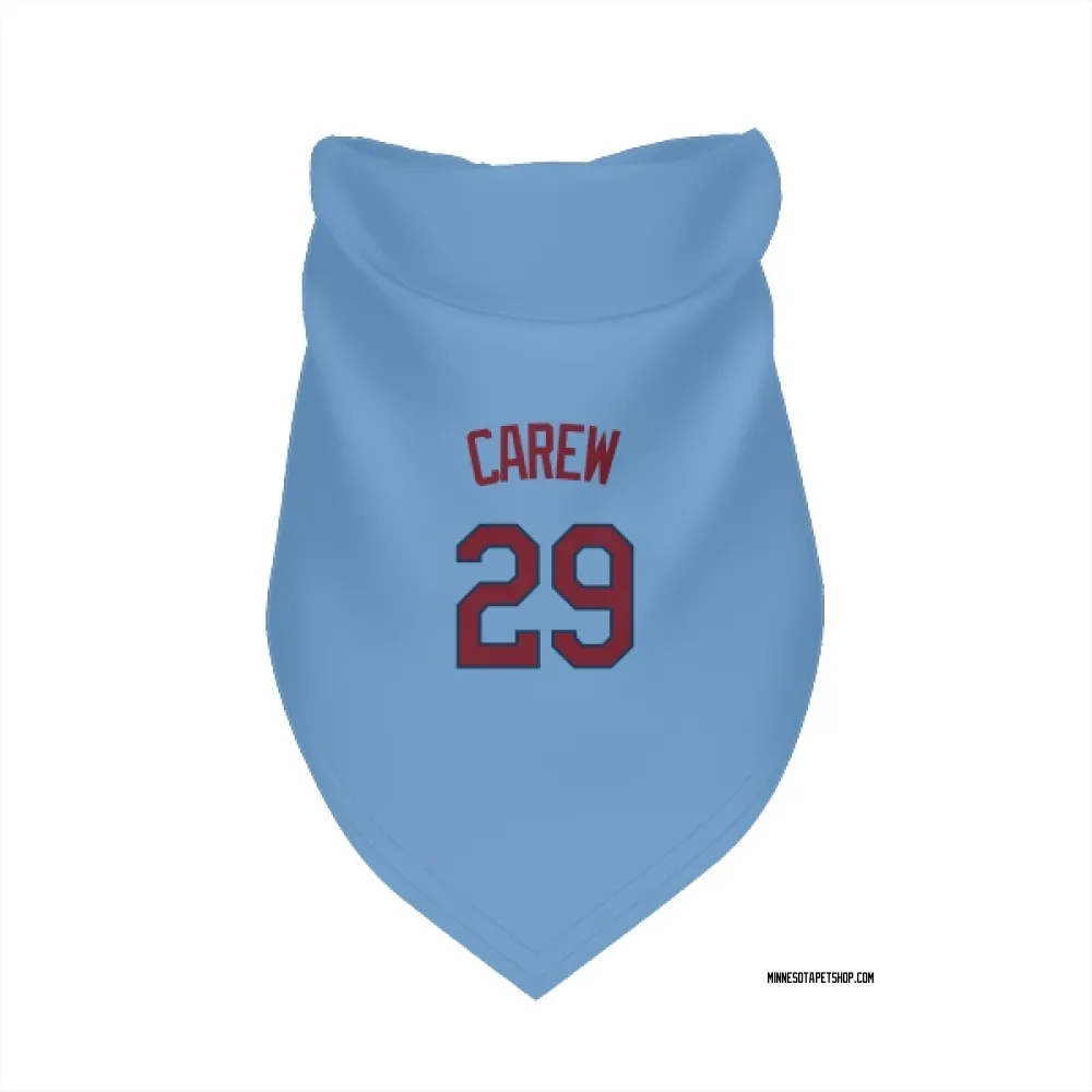Minnesota Twins Rod Carew Light Blue Pet Bandana for Dog & Cat