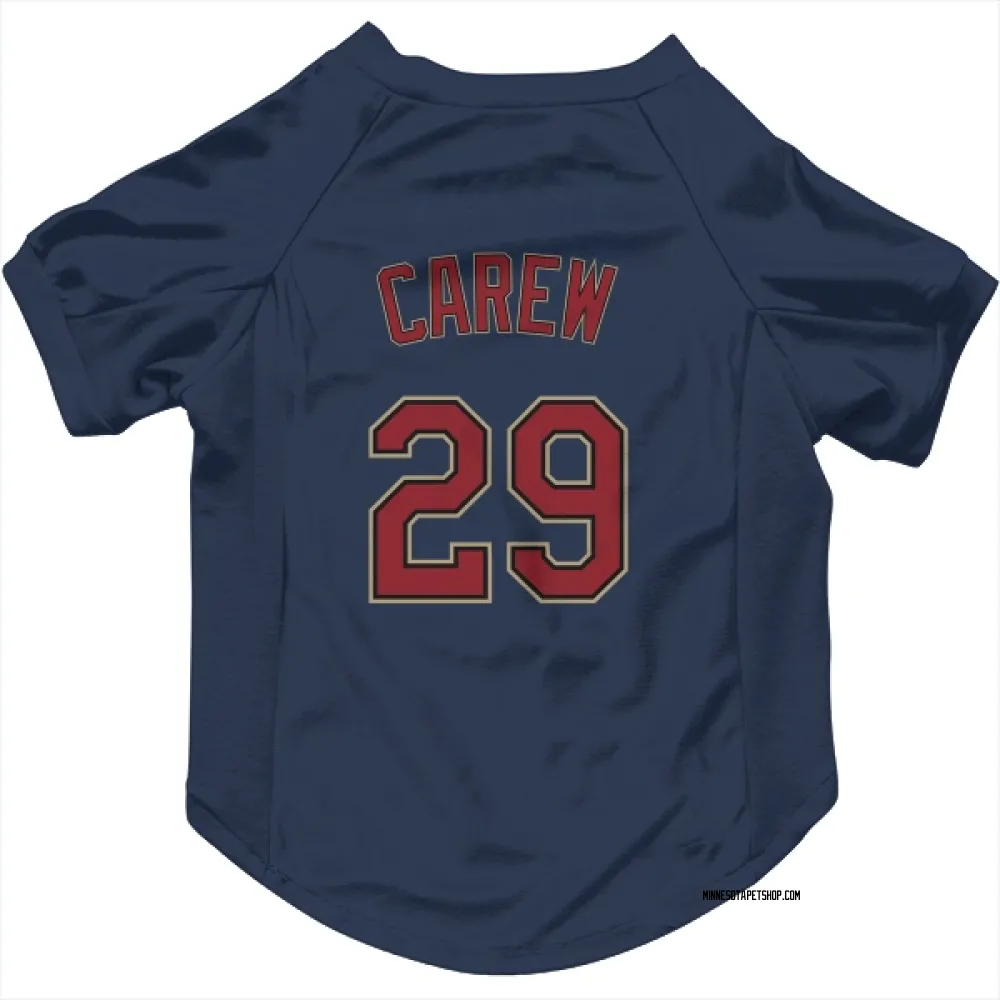 Minnesota Twins Rod Carew Navy Pet Jersey for Dog & Cat