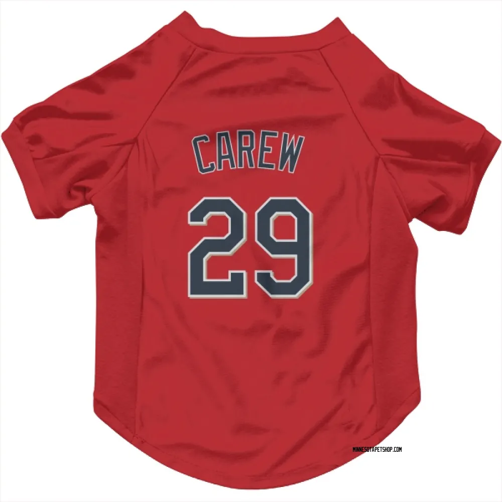 Minnesota Twins Rod Carew Red Pet Jersey for Dog & Cat