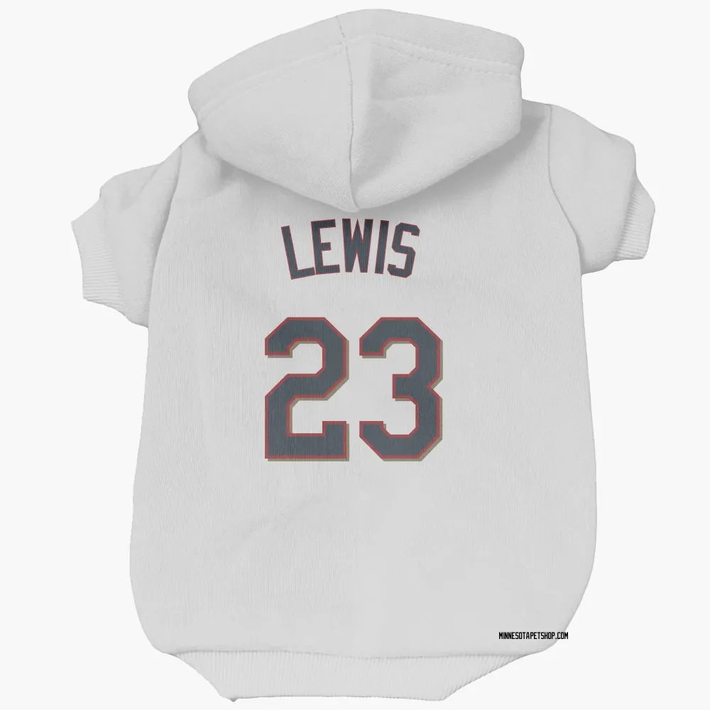 Minnesota Twins Royce Lewis White Pet Hoodie for Dog & Cat