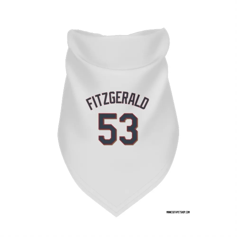 Minnesota Twins Ryan Fitzgerald White Pet Bandana for Dog & Cat