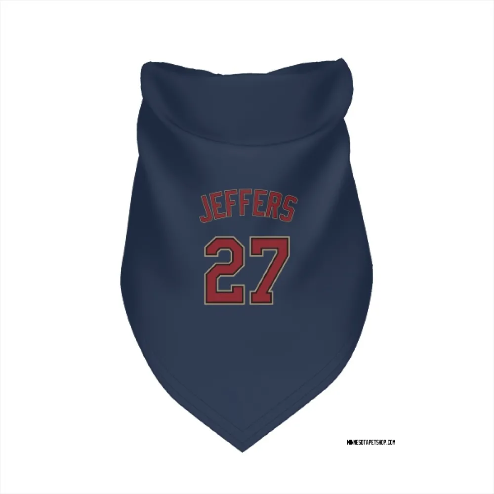 Minnesota Twins Ryan Jeffers Navy Pet Bandana for Dog & Cat