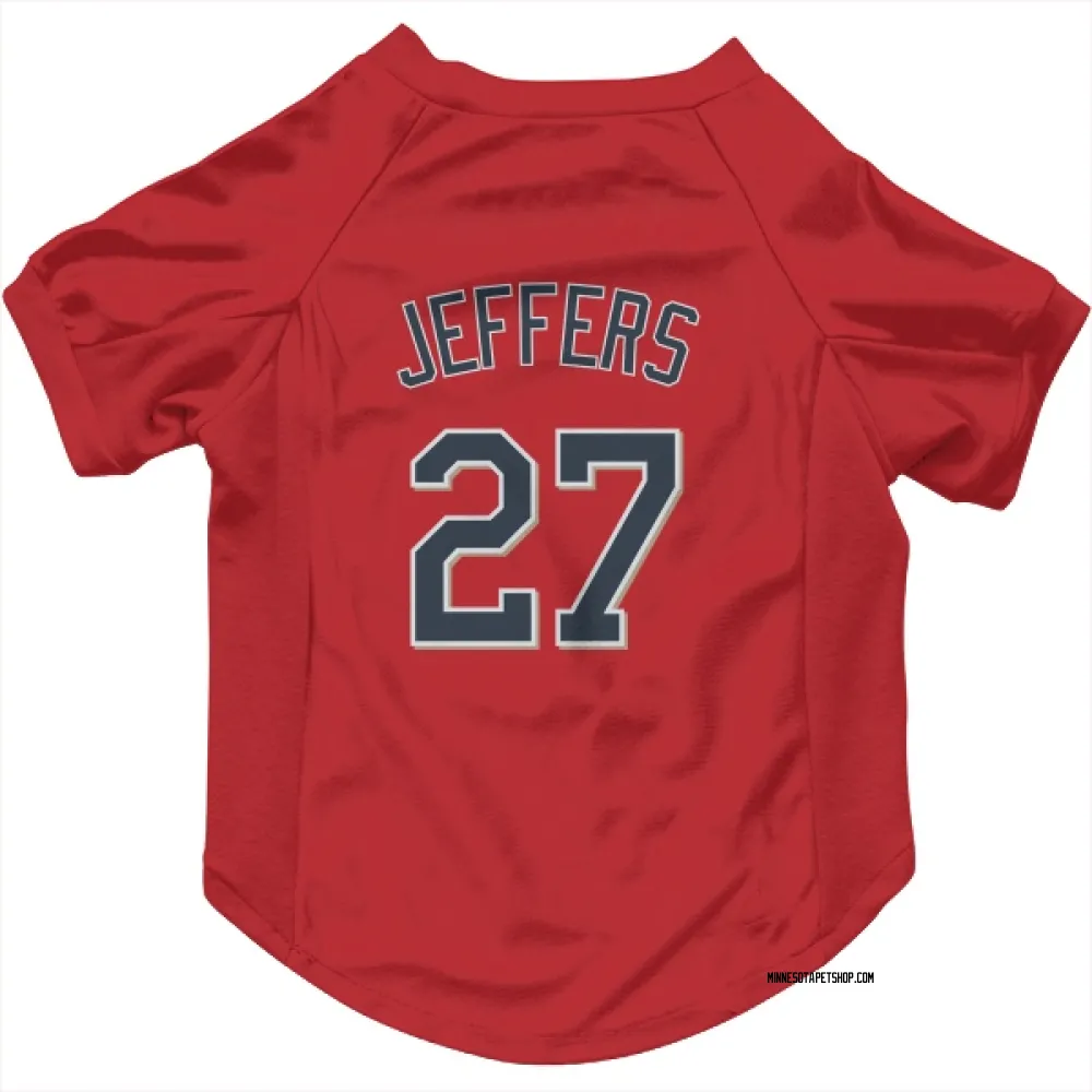 Minnesota Twins Ryan Jeffers Red Pet Jersey for Dog & Cat