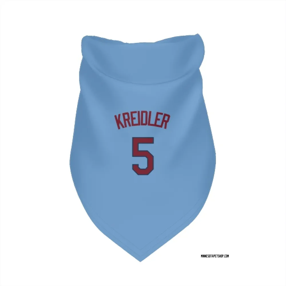 Minnesota Twins Ryan Kreidler Light Blue Pet Bandana for Dog & Cat
