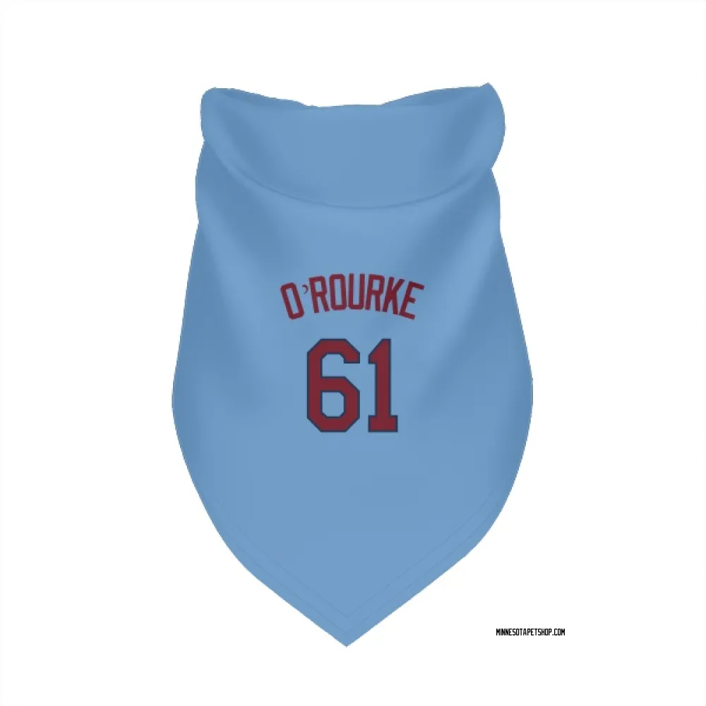 Minnesota Twins Ryan O'Rourke Light Blue Pet Bandana for Dog & Cat